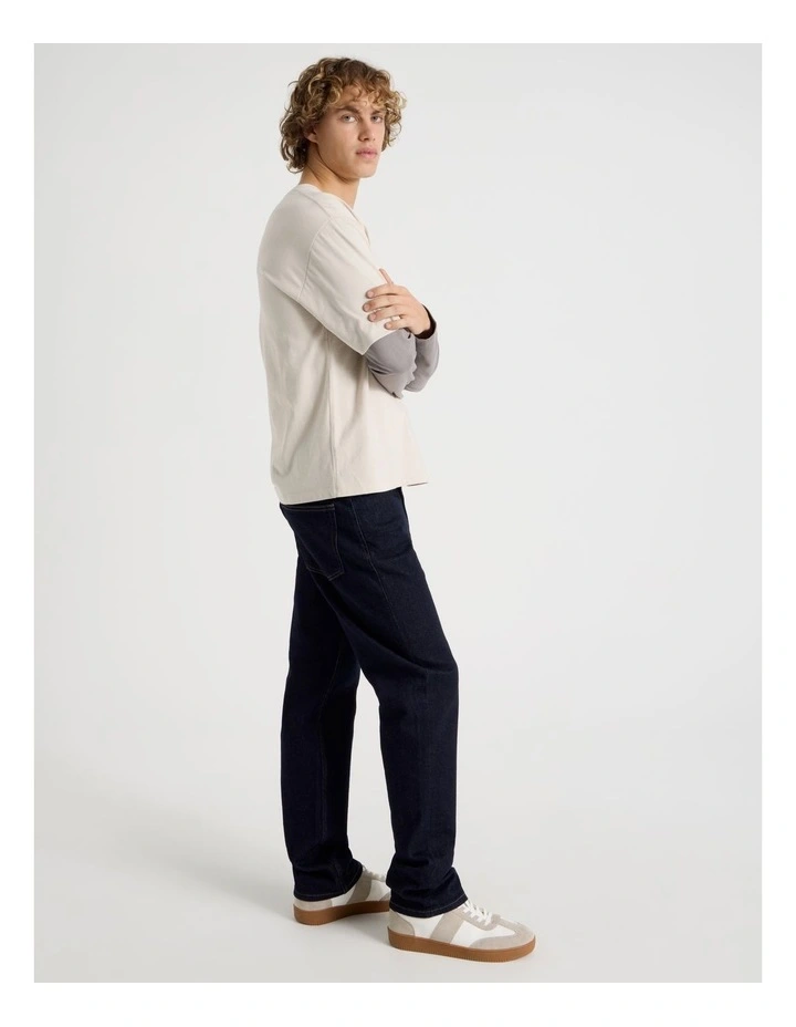 Straight At Waist Jeans in Rinse image 3