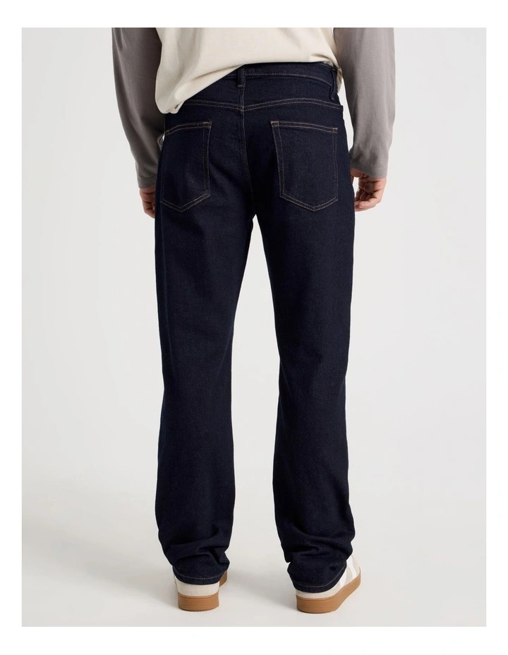 Straight At Waist Jeans in Rinse image 6