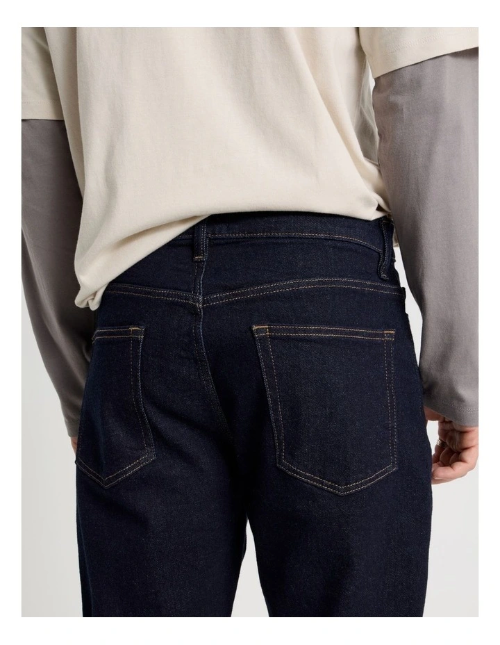Straight At Waist Jeans in Rinse image 7