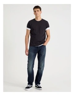 Straight At Waist Jeans in Nearly Black