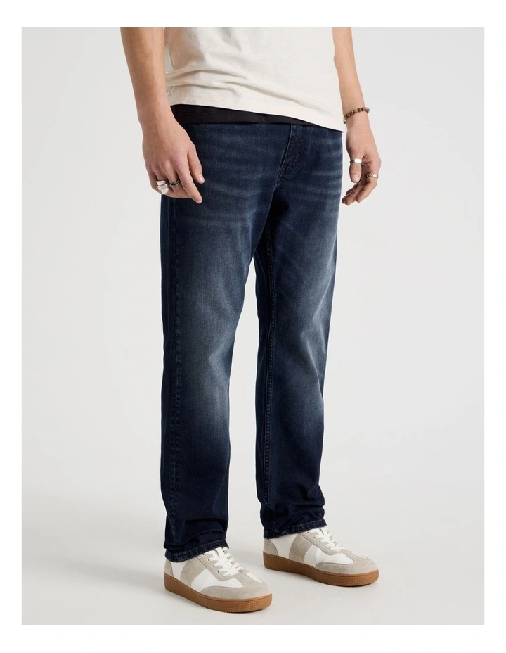 Straight At Waist Jeans in Nearly Black image 4