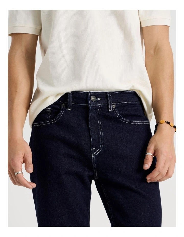 Regular Straight Jeans in Rinse image 5
