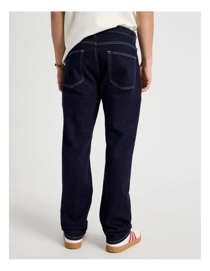 Regular Straight Jeans in Rinse image 6