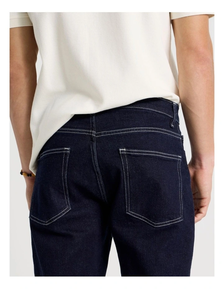 Regular Straight Jeans in Rinse image 7