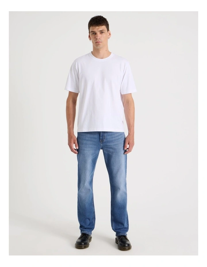 Regular Straight Jeans in Mid Blues image 1