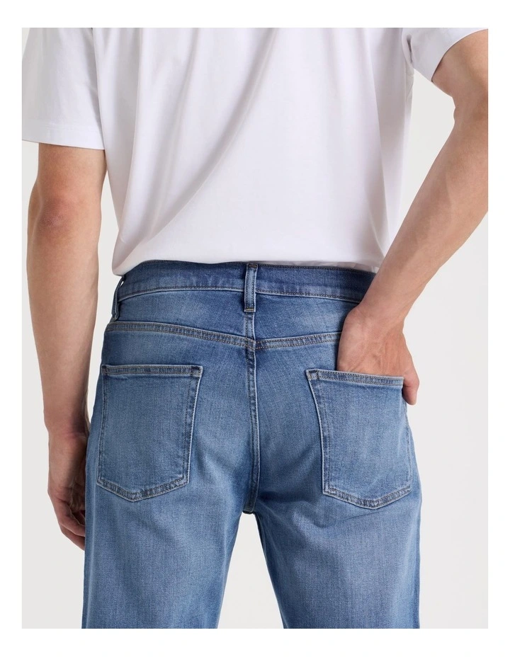 Regular Straight Jeans in Mid Blues image 7