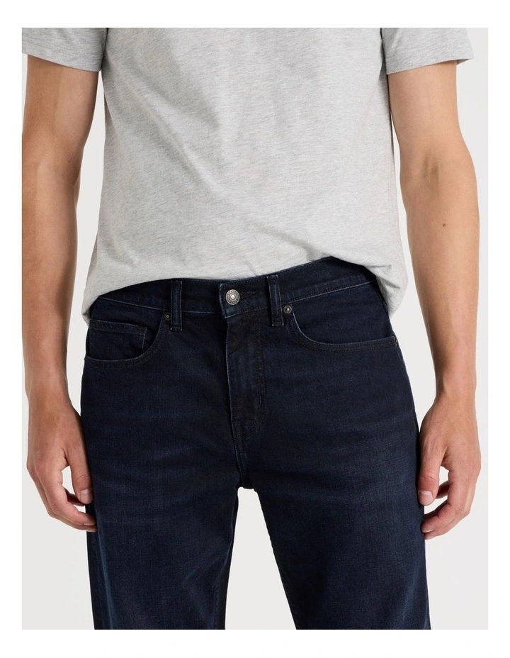 Regular Straight Jeans in Nearly Black image 4