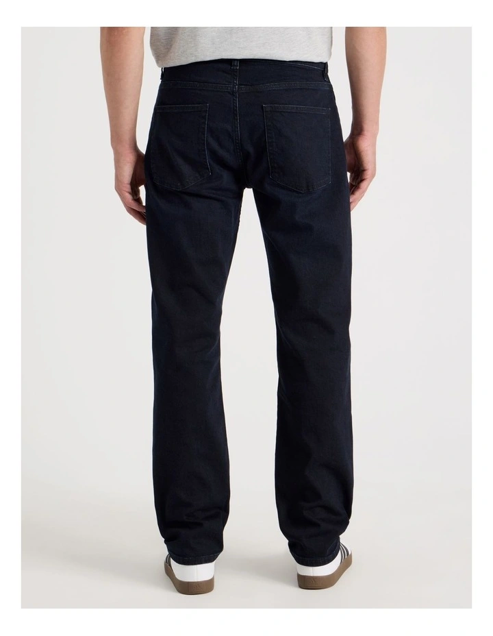 Regular Straight Jeans in Nearly Black image 5