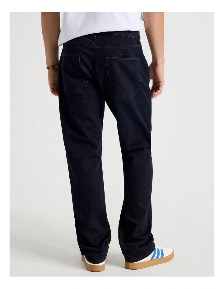 Regular Straight Jeans in Nearly Black image 6