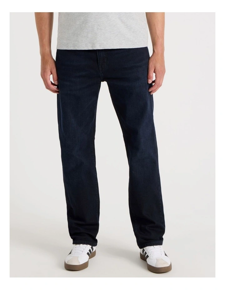 Regular Straight Jeans in Nearly Black image 7