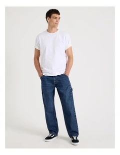 Carpenter Straight Jeans in Dark Denim
