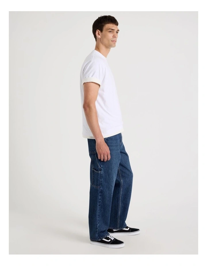 Carpenter Straight Jeans in Dark Denim image 3