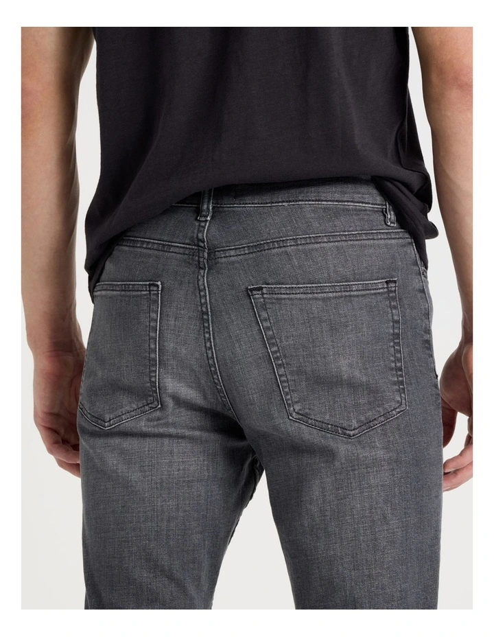 Long Slim Jeans in Charcoal image 5