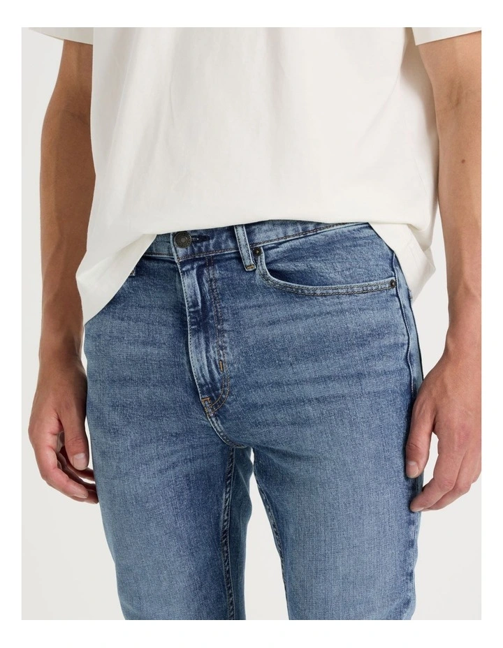 Slim Jeans in Mid Blues image 3