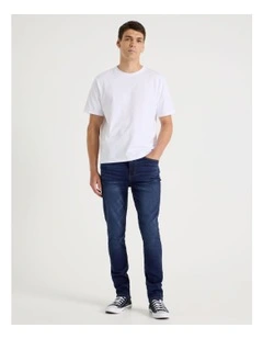 Slim Knit Jeans Mid Blues