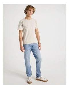 Slim Tapered Jeans in Light Blue