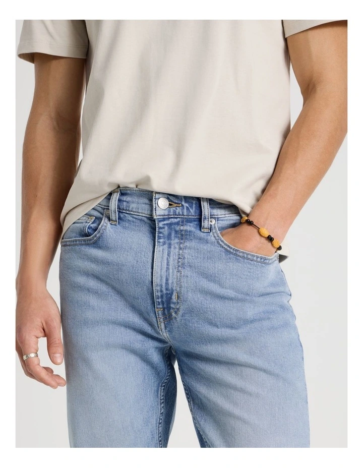 Slim Tapered Jeans in Light Blue image 4