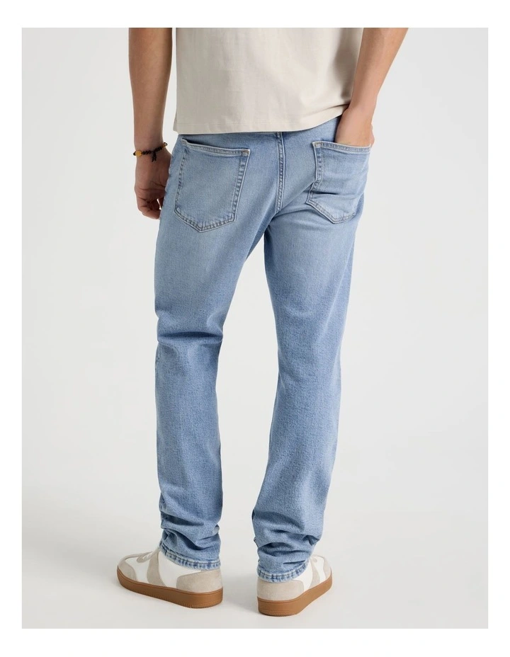 Slim Tapered Jeans in Light Blue image 5
