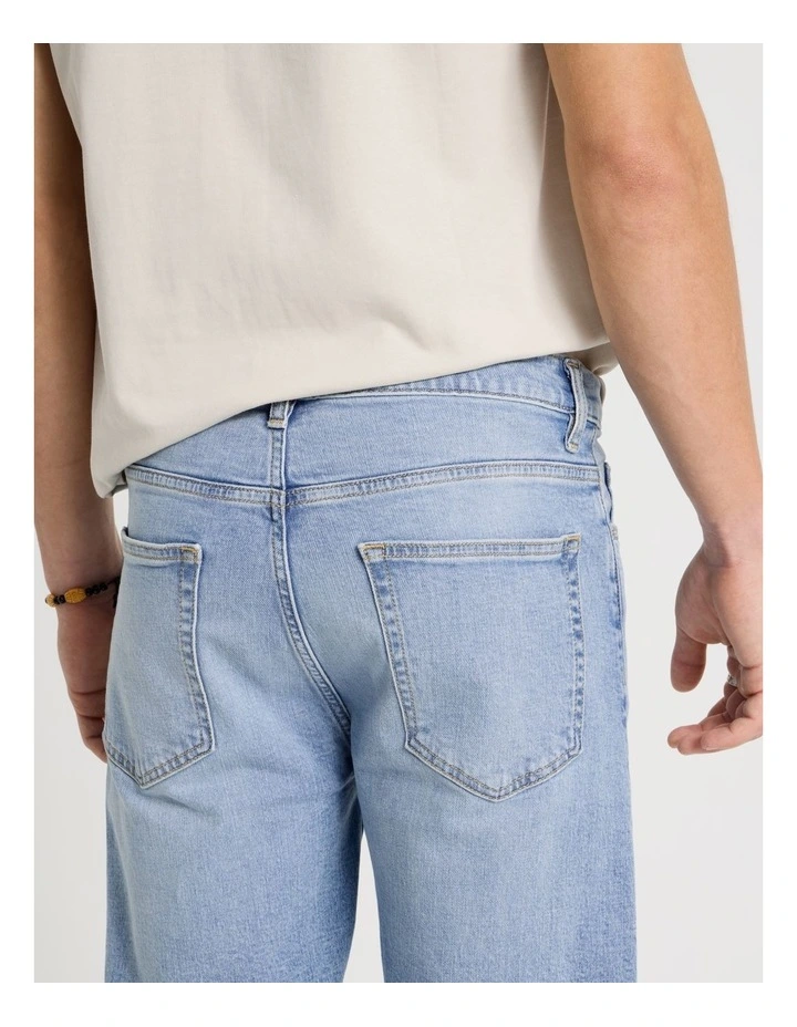 Slim Tapered Jeans in Light Blue image 6
