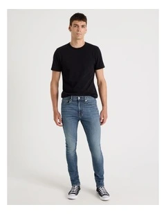 Skinny At Waist Jeans in Mid Blues
