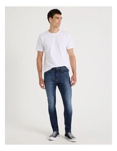 Skinny At Waist Tinted Jeans in Dark Denim