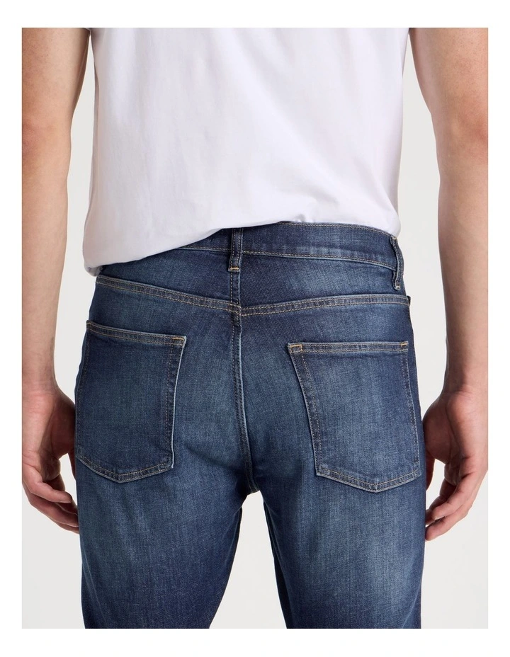 Skinny At Waist Tinted Jeans in Dark Denim image 6