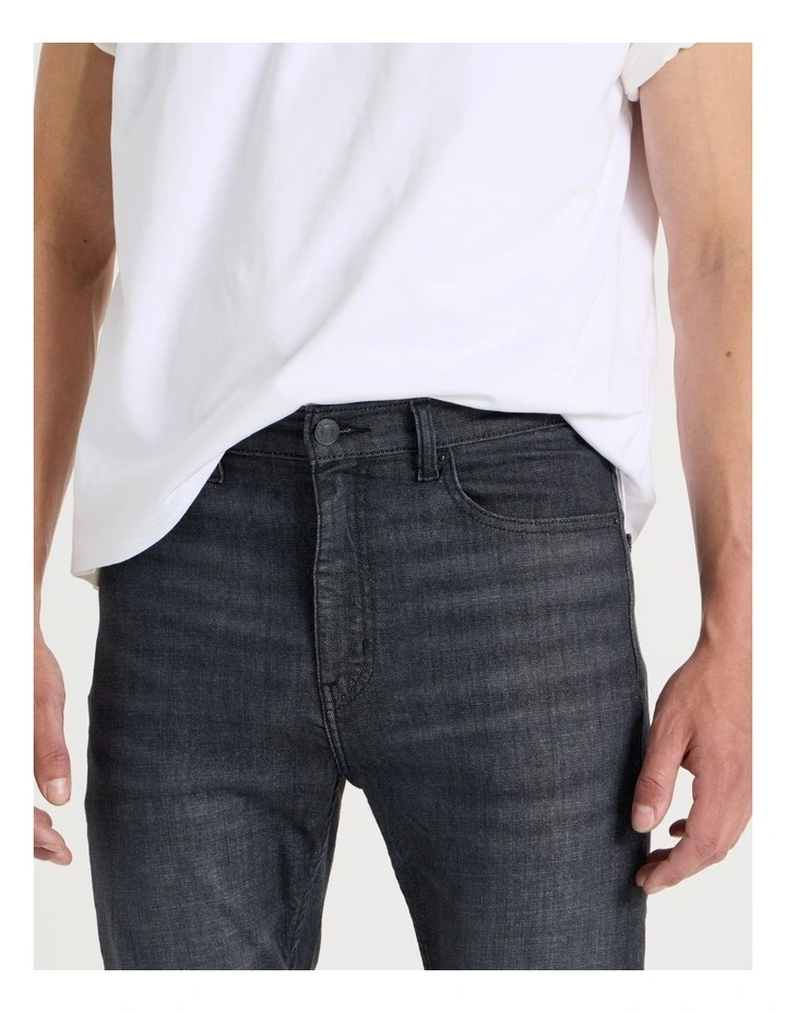 Skinny At Waist Jeans in Black image 3