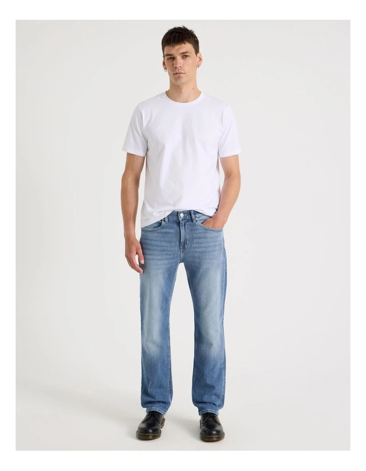 Regular Straight Jeans in Light Blue image 1