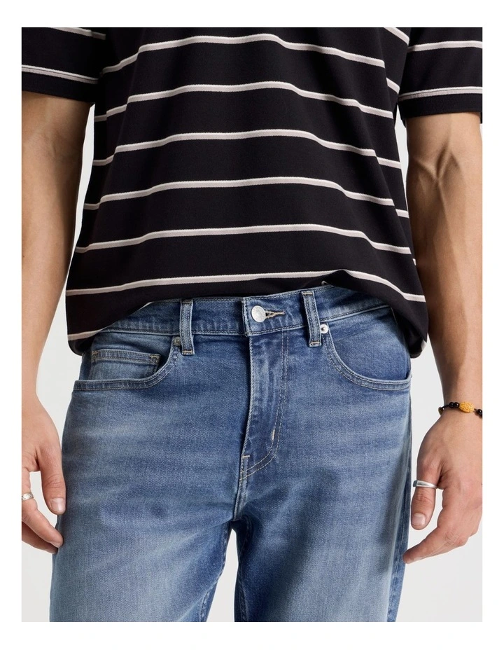 Regular Straight Jeans in Light Blue image 4
