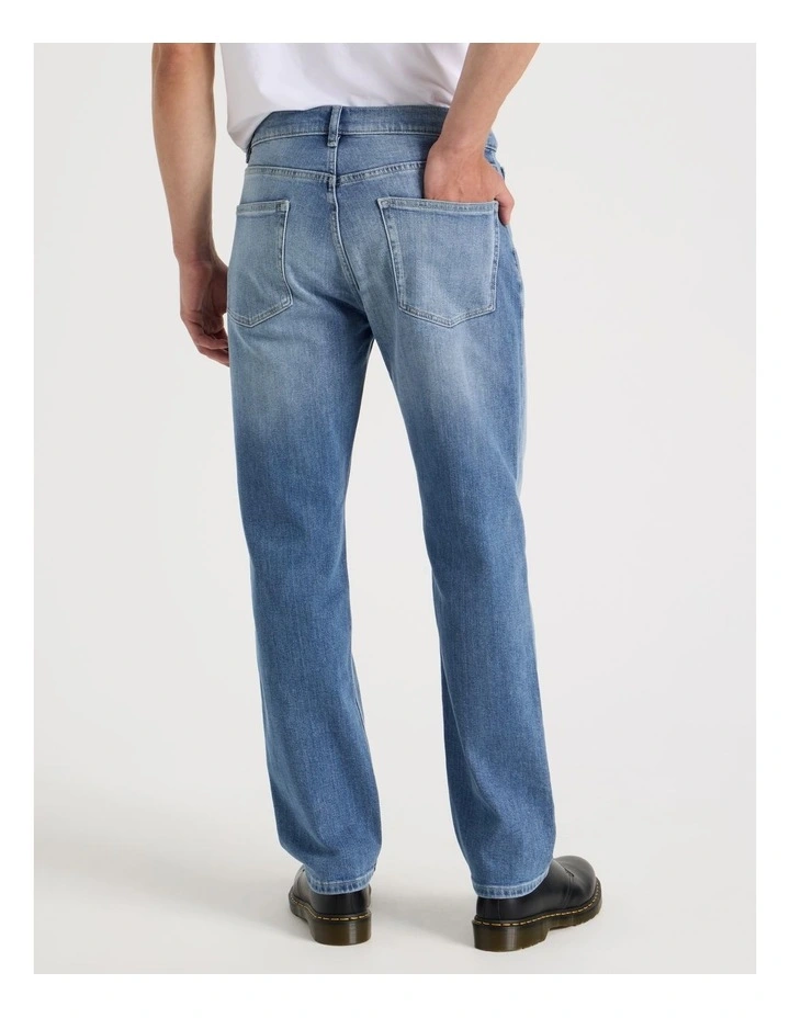 Regular Straight Jeans in Light Blue image 6