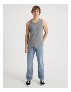 Straight At Waist Performance Jeans in Light Blue