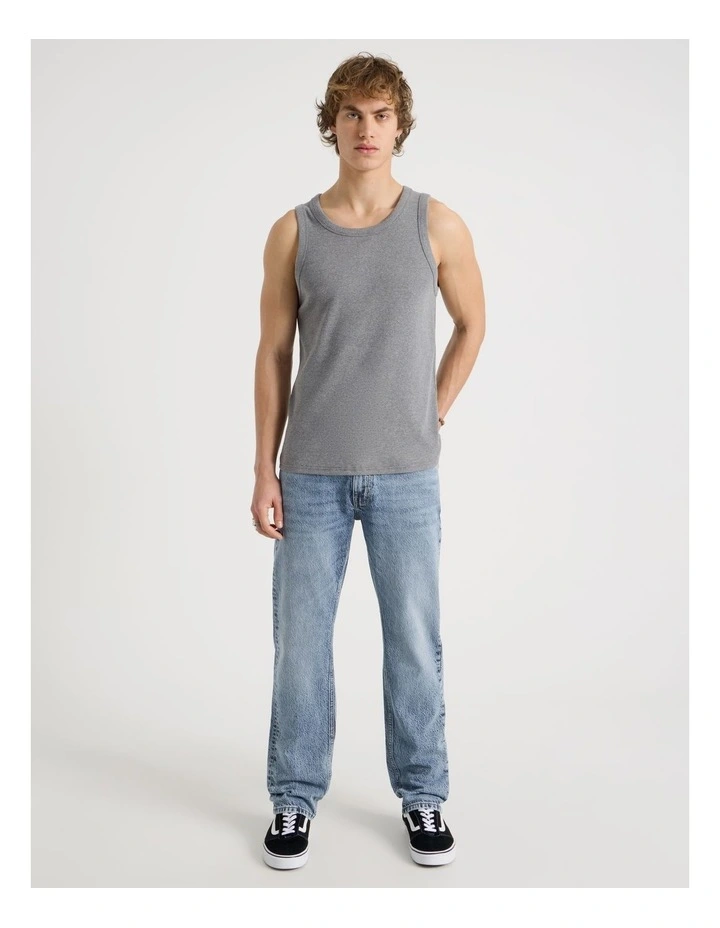 Straight At Waist Performance Jeans in Light Blue image 1