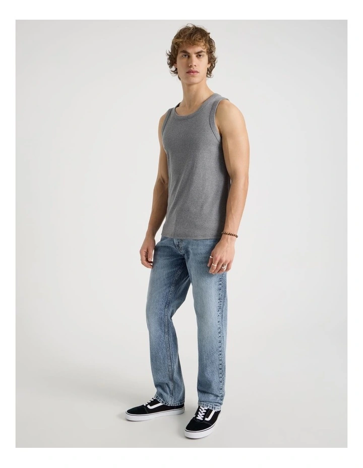 Straight At Waist Performance Jeans in Light Blue image 4