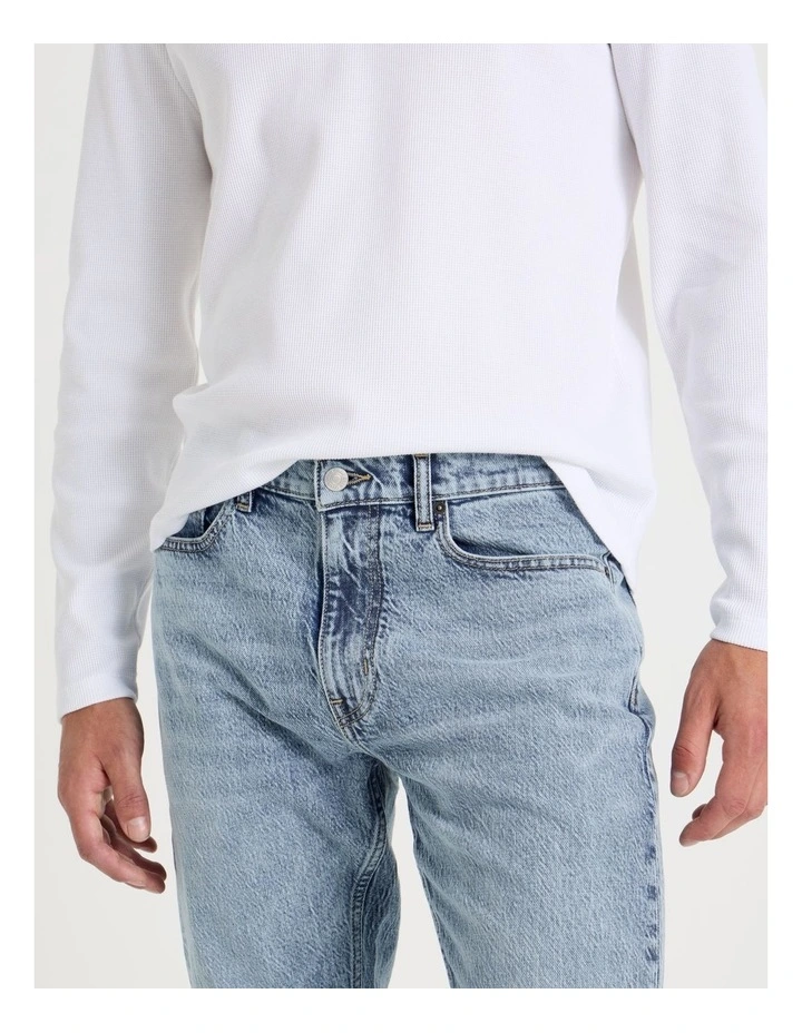 Straight At Waist Performance Jeans in Light Blue image 4