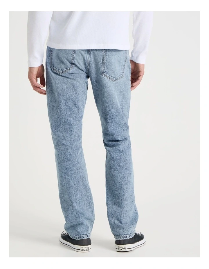 Straight At Waist Performance Jeans in Light Blue image 5