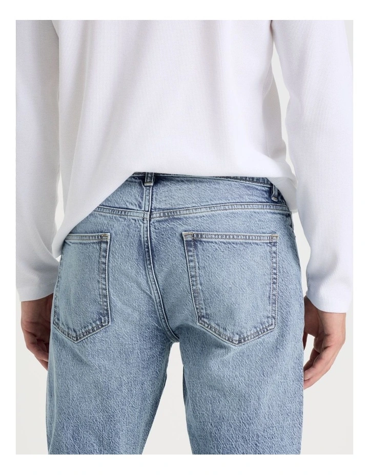 Straight At Waist Performance Jeans in Light Blue image 6