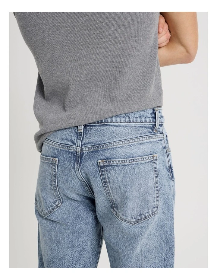 Straight At Waist Performance Jeans in Light Blue image 7