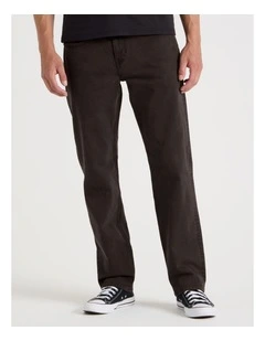 Regular Straight Jeans in Brown