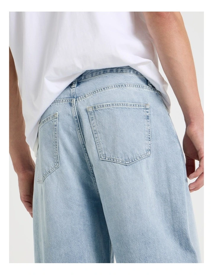 Loose Baggy Destroyed Jeans in Brt Blue image 5