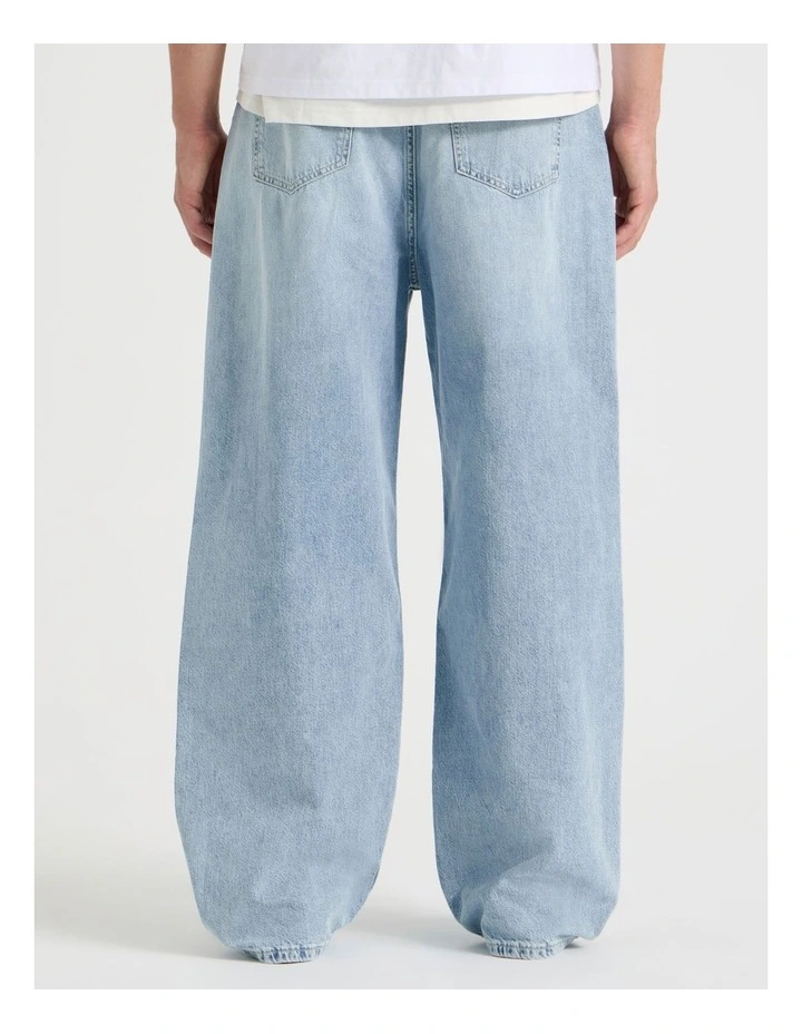 Loose Baggy Destroyed Jeans in Brt Blue image 6