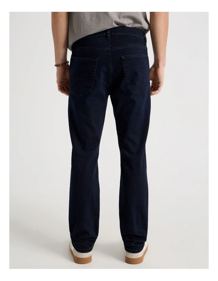 Slim Tapered Jeans in Nearly Black image 6