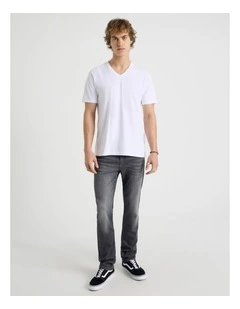 Slim Jeans in Charcoal