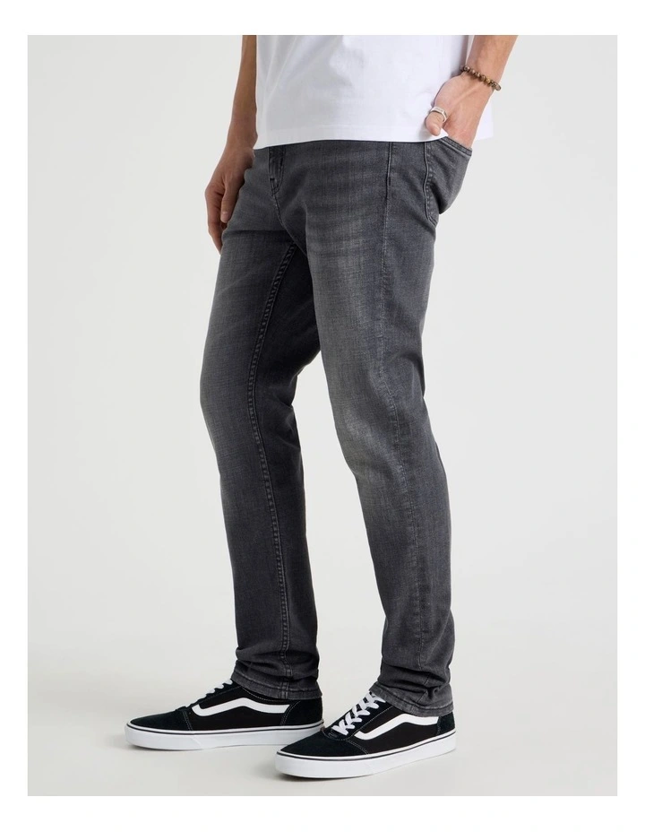 Slim Jeans in Charcoal image 3