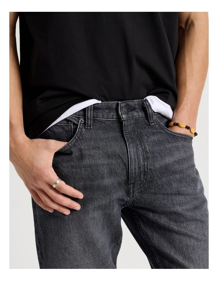 Straight At Waist Performance Jeans in Charcoal image 3