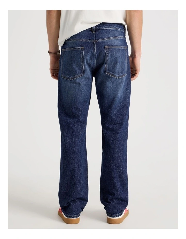 Regular Straight Performance Jeans in Dark Denim image 5