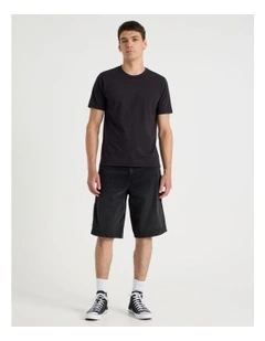 Workwear Relaxed Shorts in Black