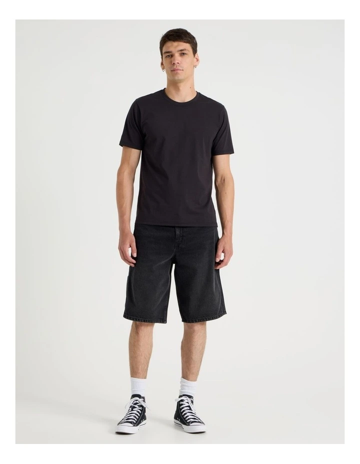 Workwear Relaxed Shorts in Black image 1