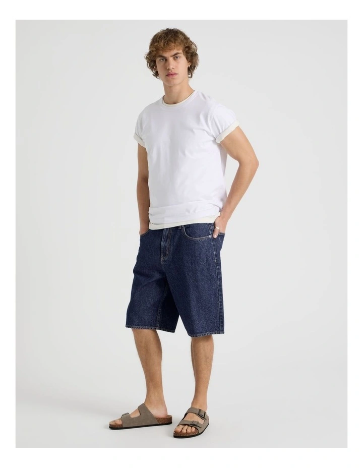Relaxed Shorts Indigo in Blue image 3
