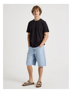 Relaxed Shorts in Light Blue