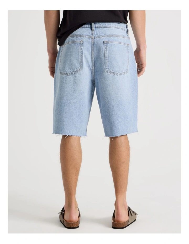 Relaxed Shorts in Light Blue image 5